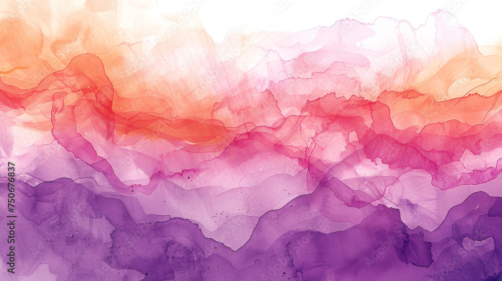 Feminine watercolor abstracts, textures and colors blend to show softness and strength concept