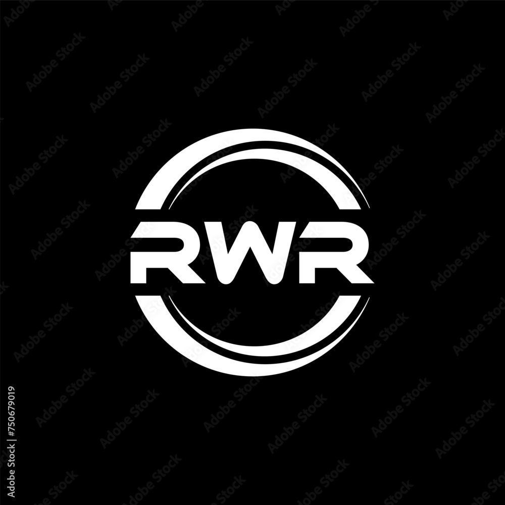 RWR letter logo design with black background in illustrator, vector logo modern alphabet font overlap style. calligraphy designs for logo, Poster, Invitation, etc. RWR letter logo design with black background in illustrator, vector logo modern alphabet font overlap style. calligraphy designs for logo, Poster, Invitation, etc.