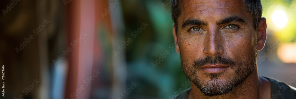 Handsome Hispanic Man Working Rorschach, Background HD For Designer