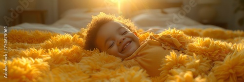 Halfafrican Daughter Just Woke Morning, Background HD For Designer photo