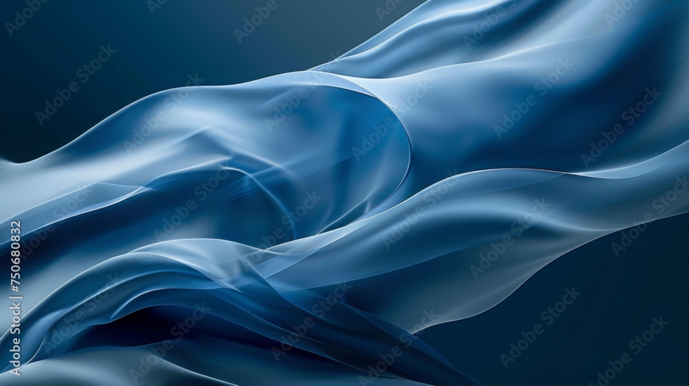 Obraz premium blue elegant abstract waves