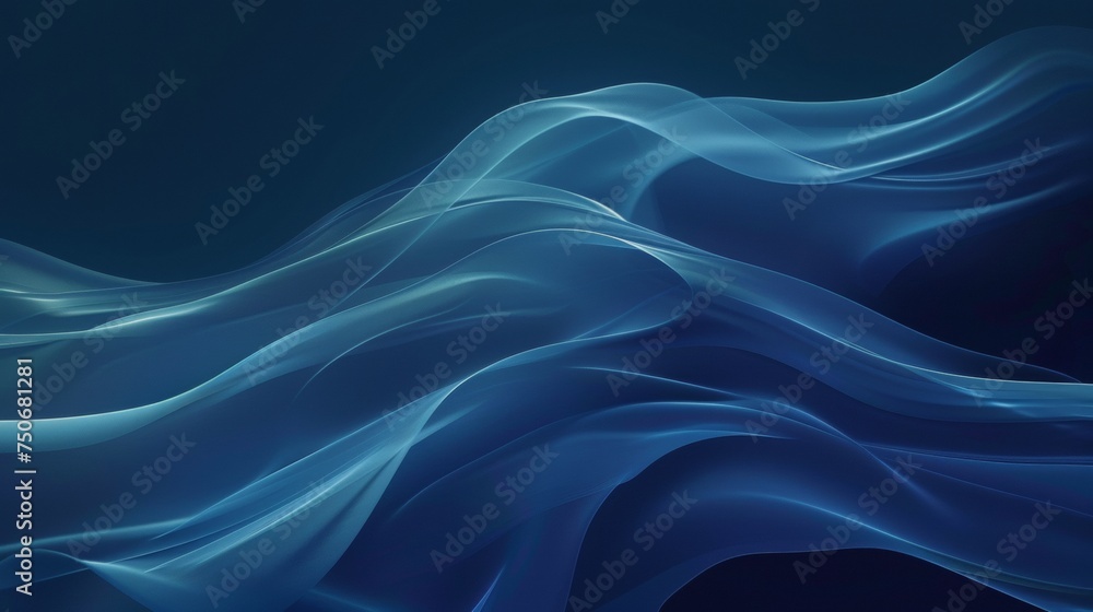 Obraz premium blue elegant abstract waves