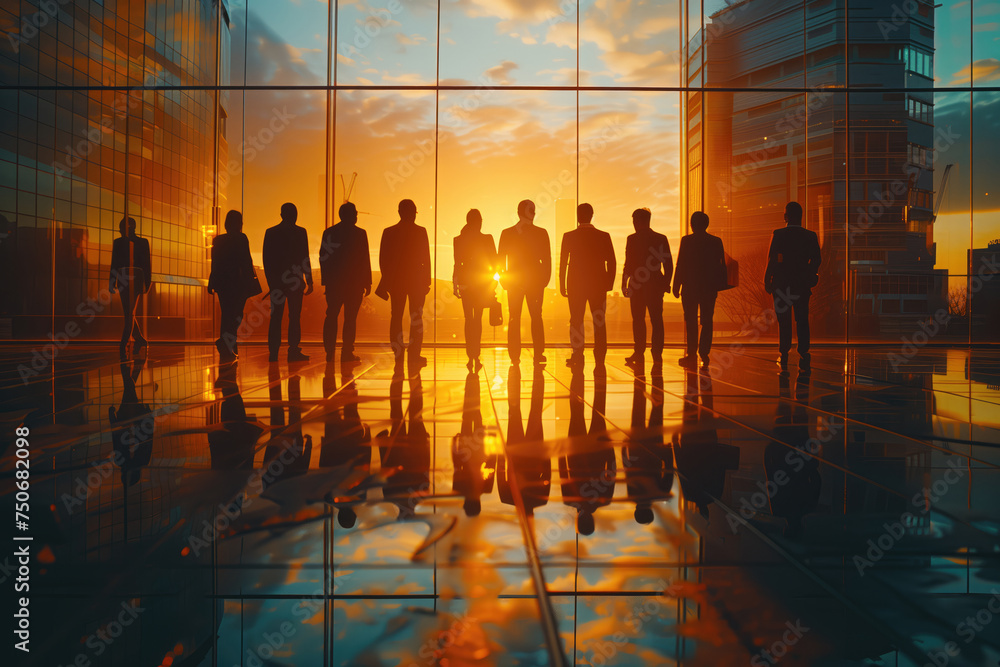 custom made wallpaper toronto digitalCollaborative Decision-Making: Businessmen Selecting the Right Team in Soft Diffused Light