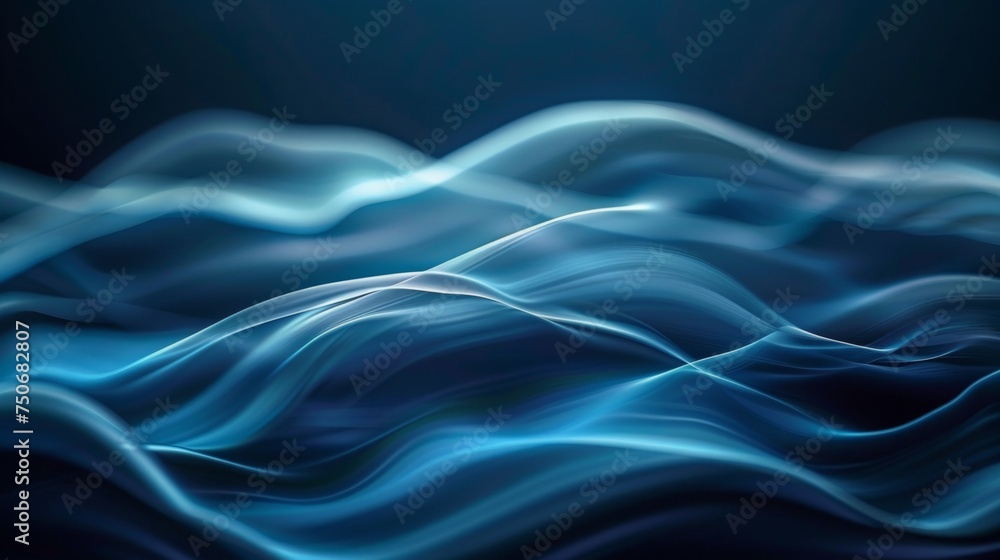 Fototapeta premium blue elegant abstract waves