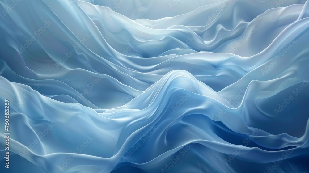 Obraz premium blue elegant abstract waves