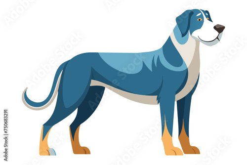 Big Dog Vector Illustration Design