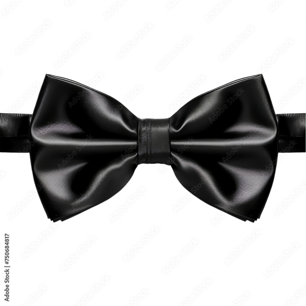 Black Ribbon Bow. isolated on transparent background. Black Ribbon Bow. isolated on transparent background.