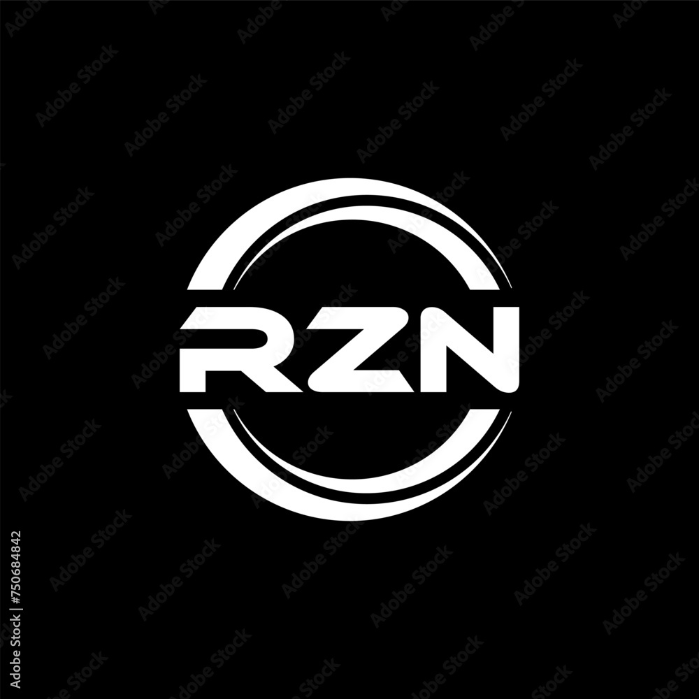 RZN letter logo design with black background in illustrator, vector logo modern alphabet font overlap style. calligraphy designs for logo, Poster, Invitation, etc. RZN letter logo design with black background in illustrator, vector logo modern alphabet font overlap style. calligraphy designs for logo, Poster, Invitation, etc.