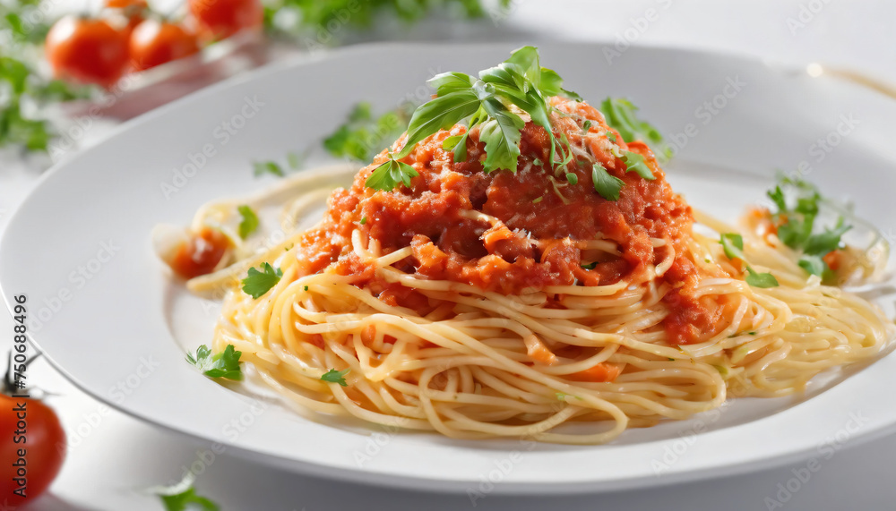 spaghetti with tomato sauce