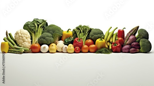 Photo of fresh sorted vegetables