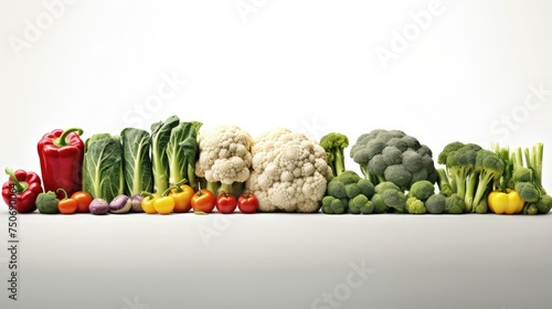 Photo of fresh sorted vegetables photo