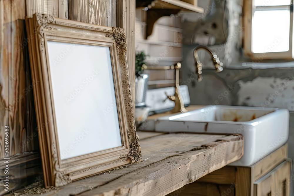 Horizontal Frame Mockup with Elegance, Frame blank mock up Horizontal Frame Mockup with Elegance, Frame blank mock up