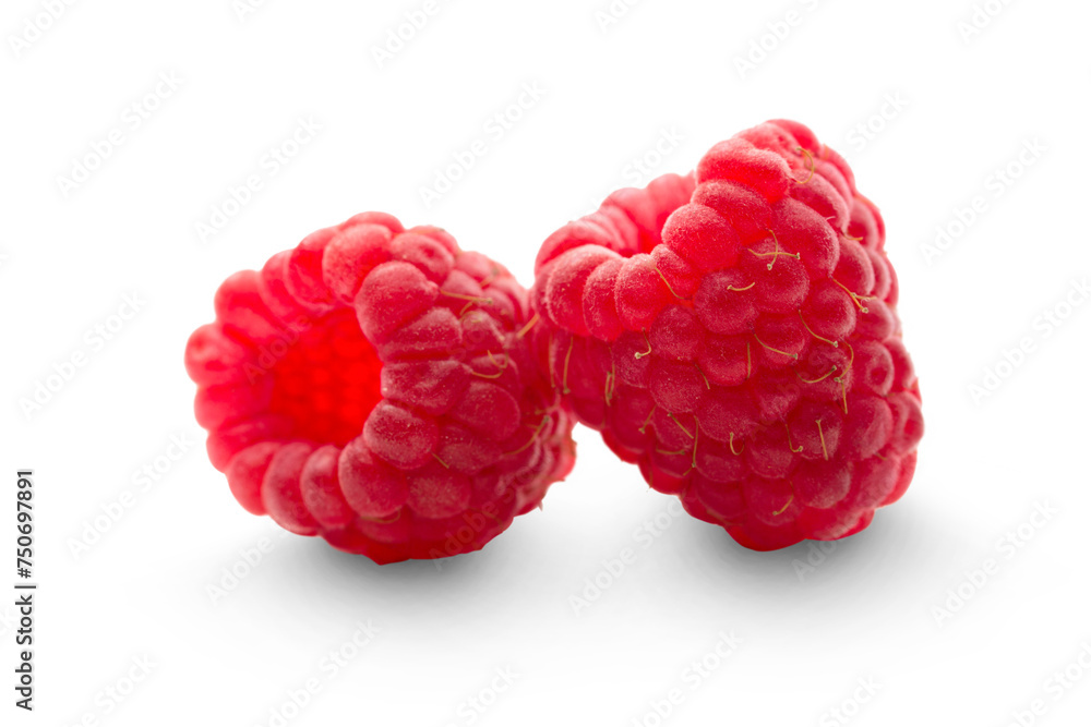 Fresh raspberry on white background Fresh raspberry on white background