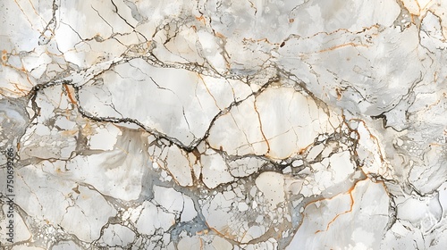 Elegant White and Gold Marble Wall Pattern