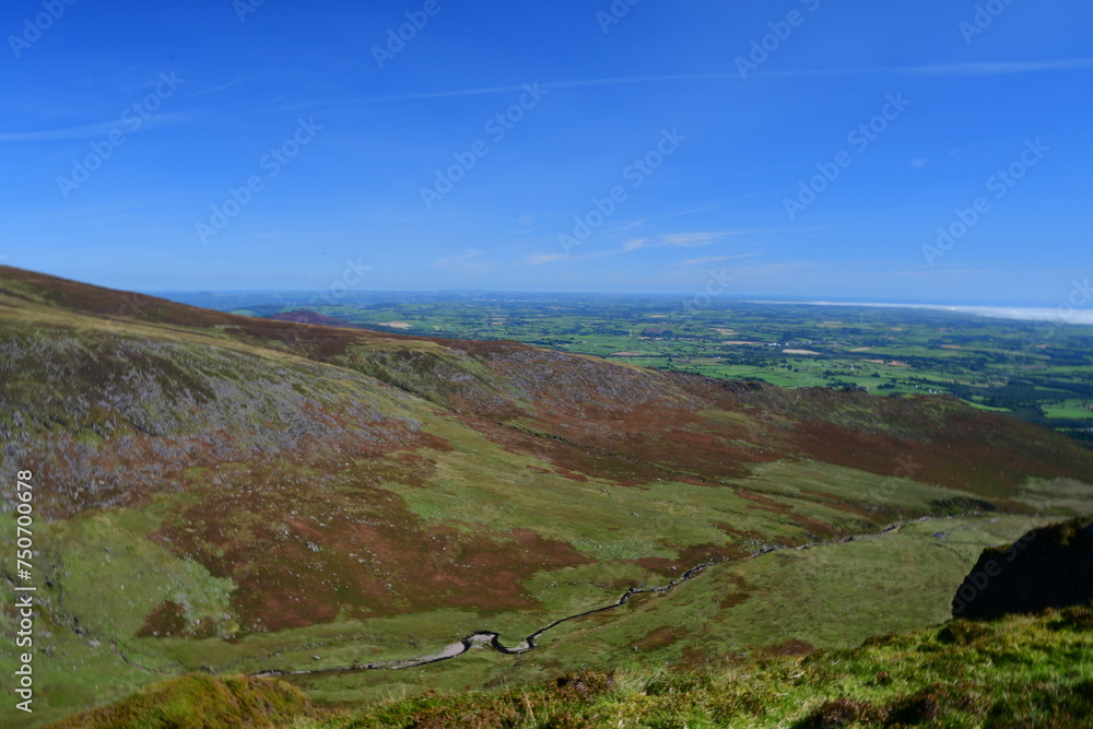 View from the top of the Comeragh mountain