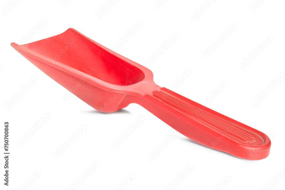 Plastic scoop isolated Plastic scoop isolated