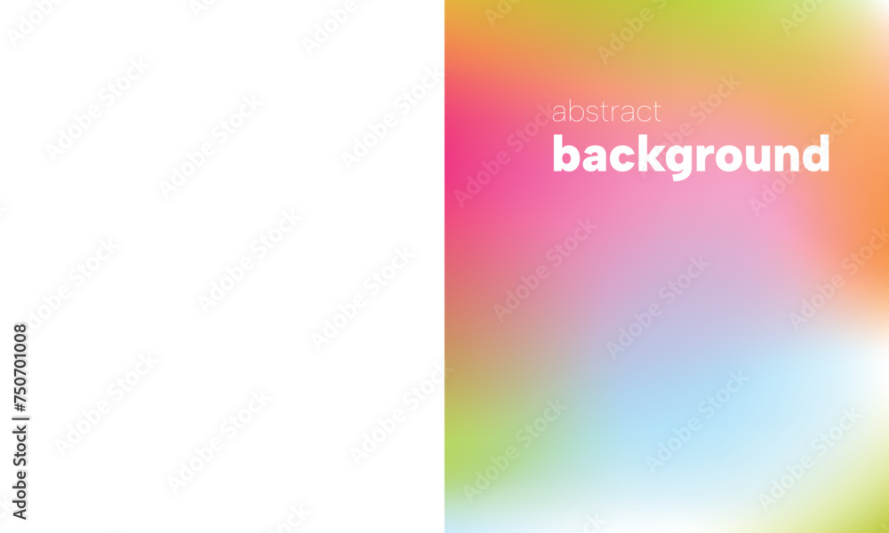 Modern bright horizontal background with gradient. Colorful liquid cover for poster, banner, flyer and presentation. Modern gradient for screens and mobile applications. Vector image.