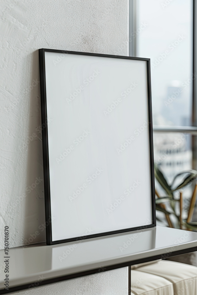 Empty Vertical Frame Mockup Shot, Frame blank mock up Empty Vertical Frame Mockup Shot, Frame blank mock up