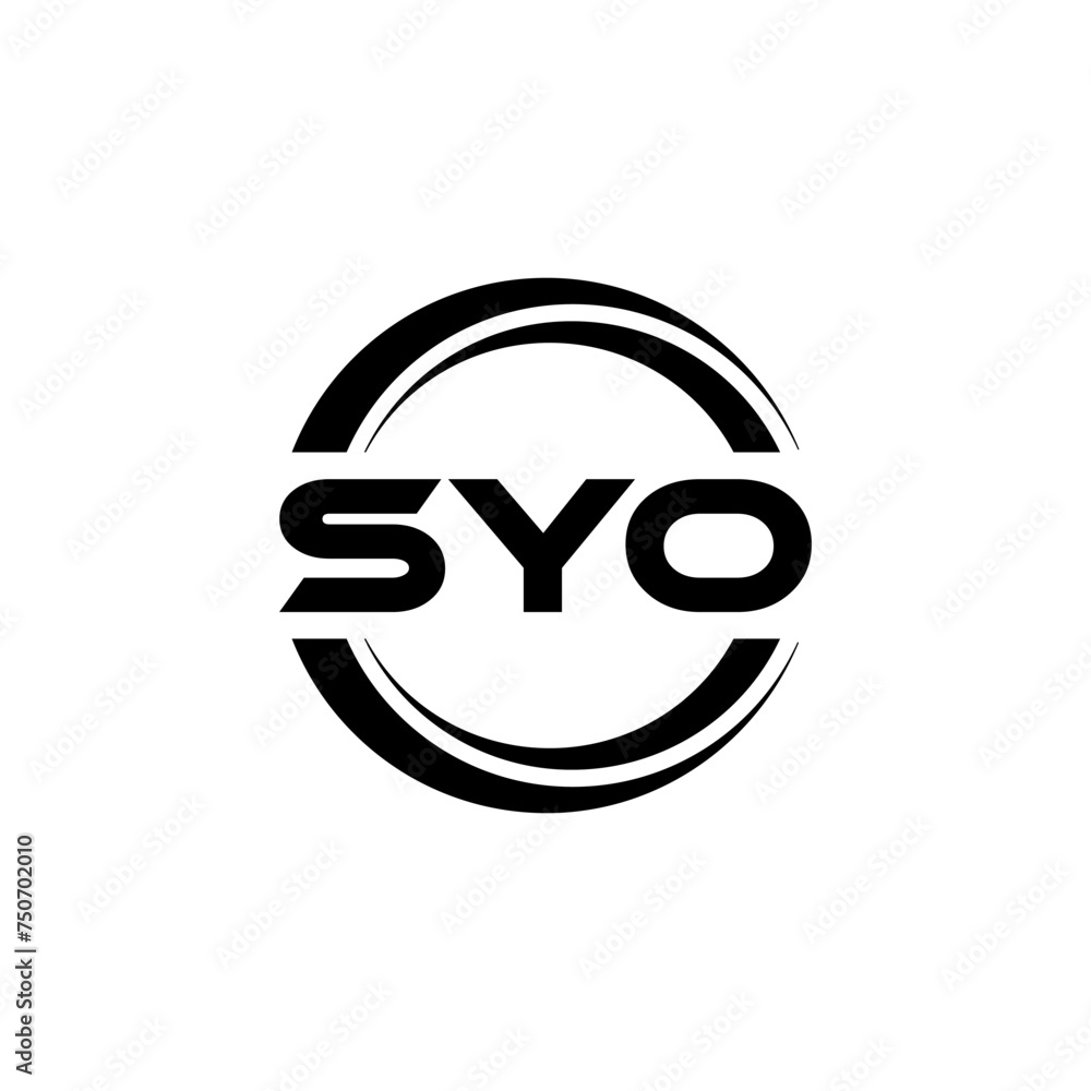 SYO letter logo design with white background in illustrator, vector logo modern alphabet font overlap style. calligraphy designs for logo, Poster, Invitation, etc. SYO letter logo design with white background in illustrator, vector logo modern alphabet font overlap style. calligraphy designs for logo, Poster, Invitation, etc.