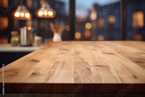 empty table in cafe