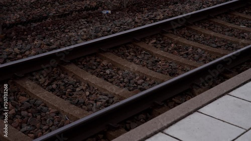 railway tracks closeup
