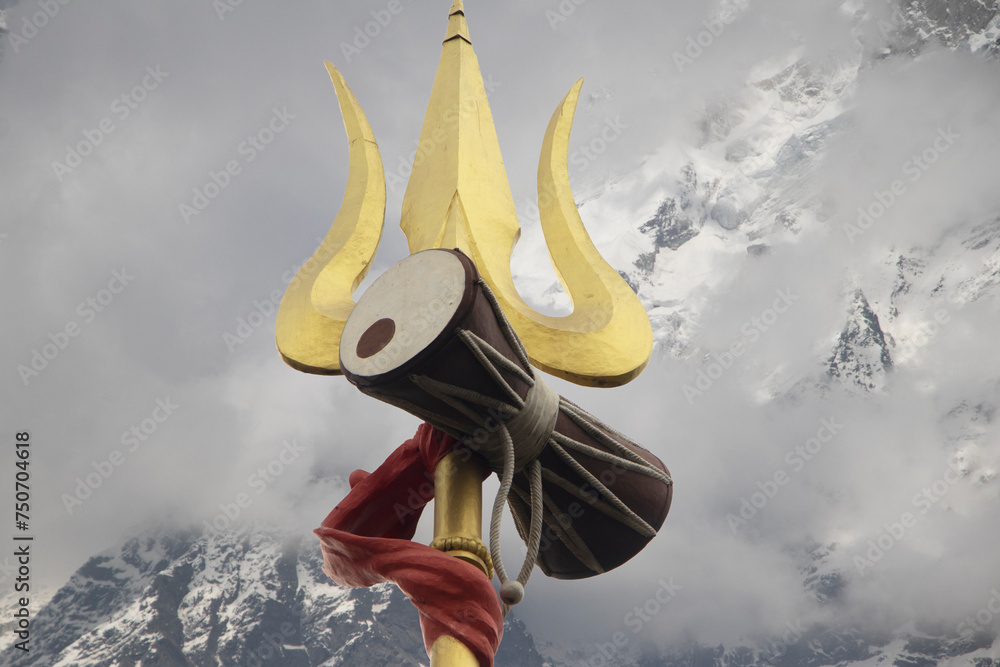 Image of a Hindu God Lord Shiva with his Trident. Stock Photo | Adobe Stock