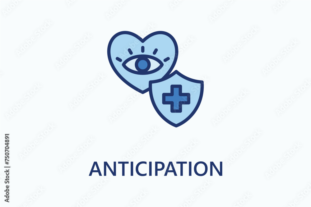 Anticipation icon or logo sign symbol vector illustration