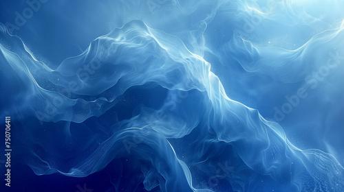 blue abstract smoke background