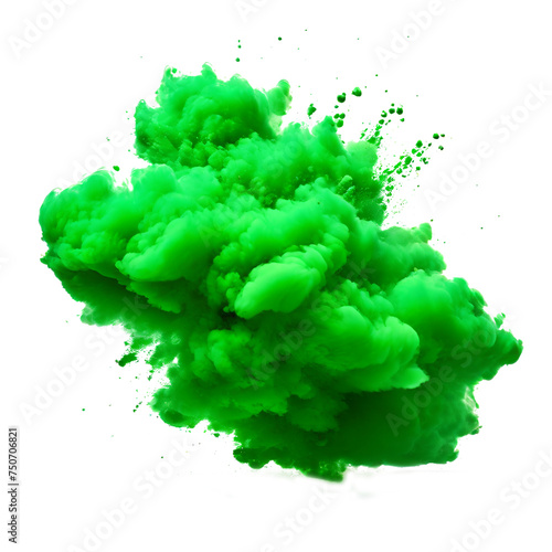 green holy abir paint splashes 001
