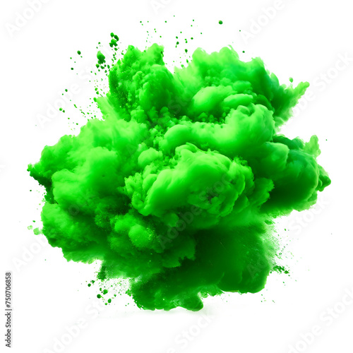 green holy abir paint splashes 006