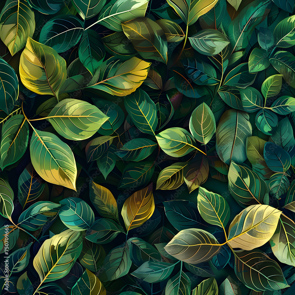 abstract  pattern of leaves