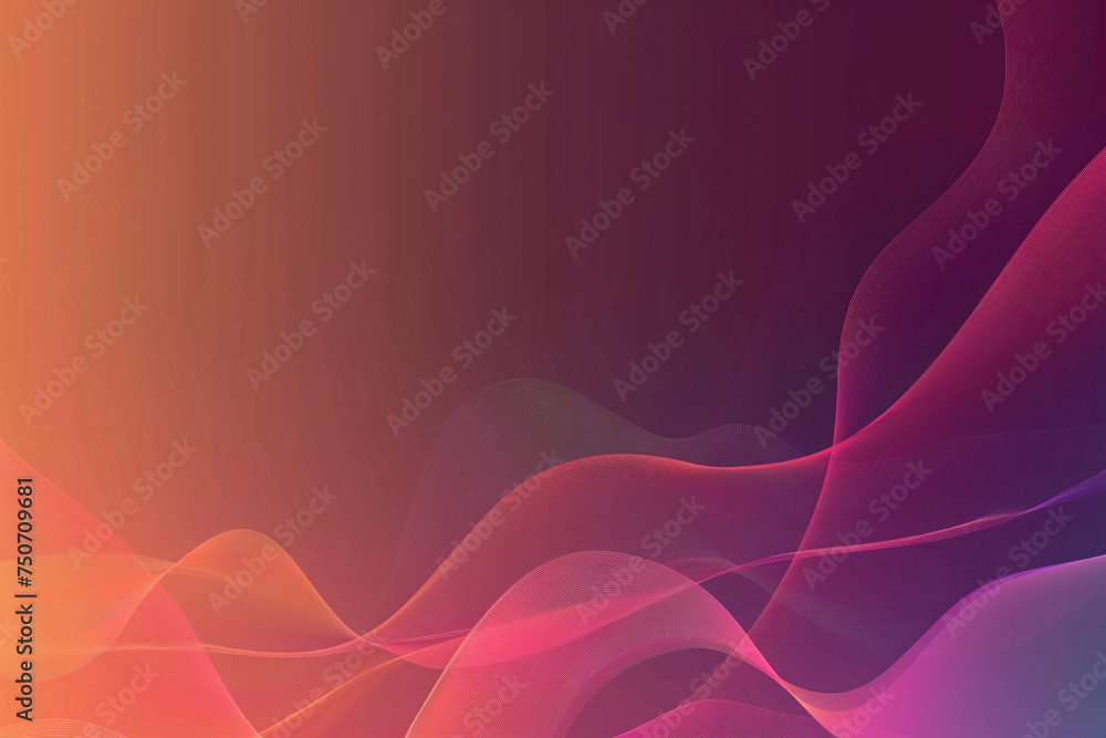 Vibrant abstract purple waves on a red background Vibrant abstract purple waves on a red background