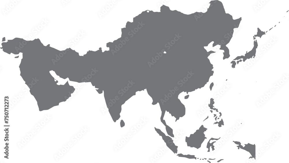 アジアの地域　地図