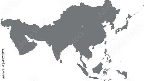 アジアの地域 地図