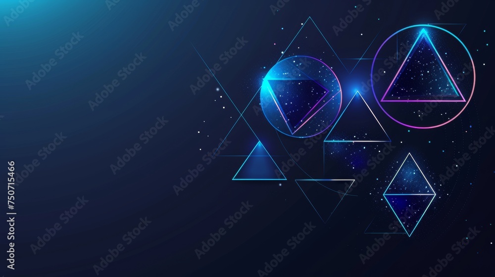 dark background of platonic solids and sacred shapes dark background of platonic solids and sacred shapes