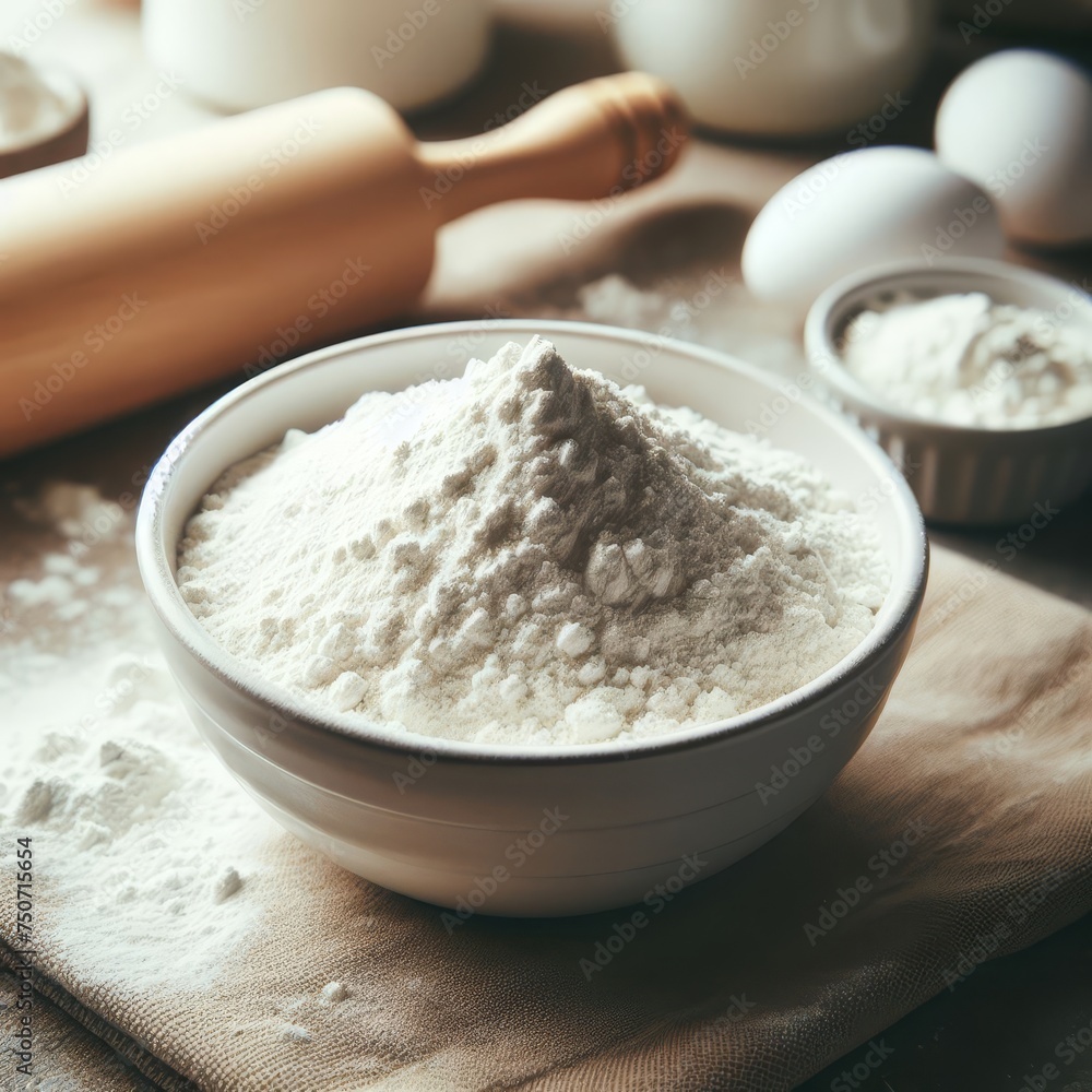 Bowl with flour