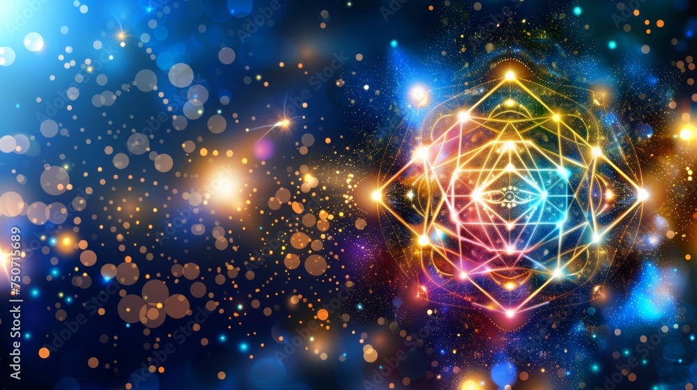 dark background of platonic solids and sacred shapes dark background of platonic solids and sacred shapes