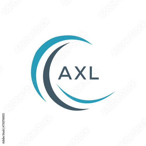 AXL  logo design template vector. AXL Business abstract connection vector logo. AXL icon circle logotype.
 photo