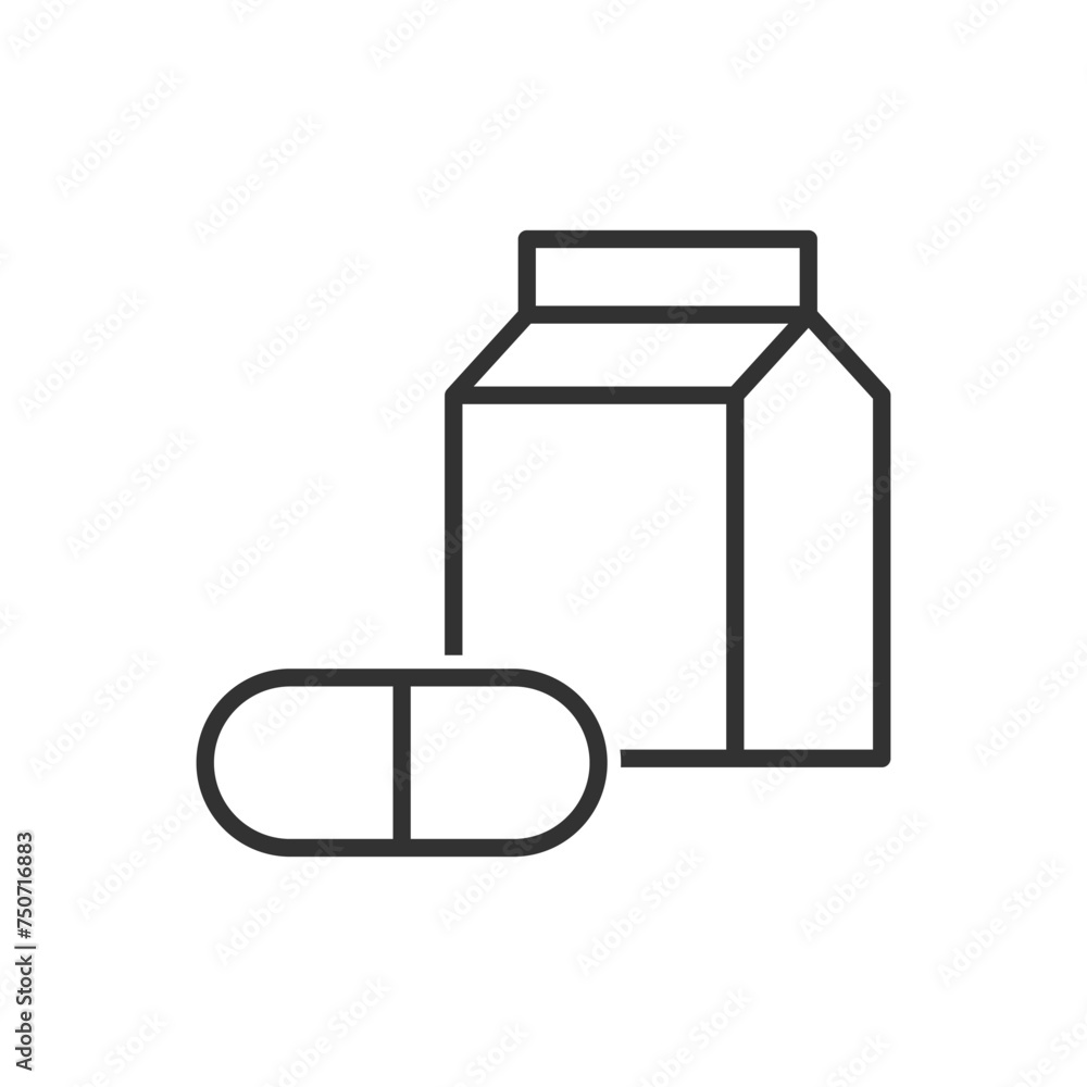 Milk Vitamin Icon Milk Vitamin Icon