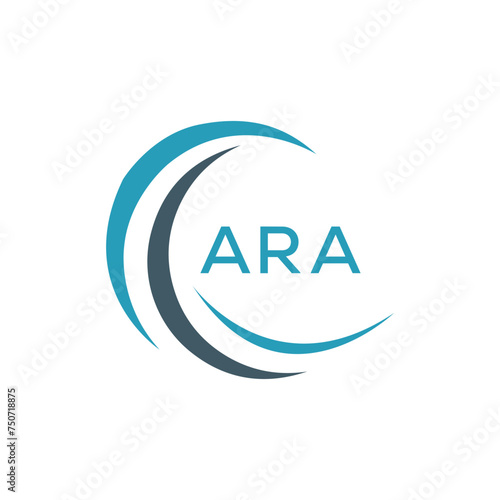 ARA logo design template vector. ARA Business abstract connection vector logo. ARA icon circle logotype. 