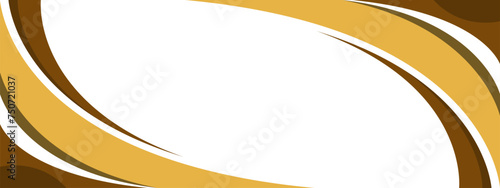 Abstract wave web banner background brown color
