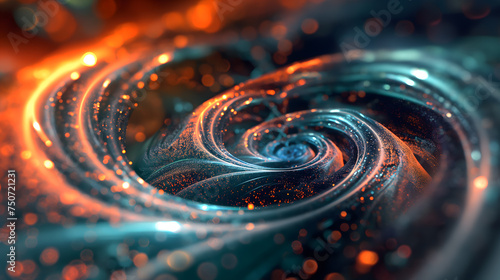 Cosmic Swirl of Colors and Light