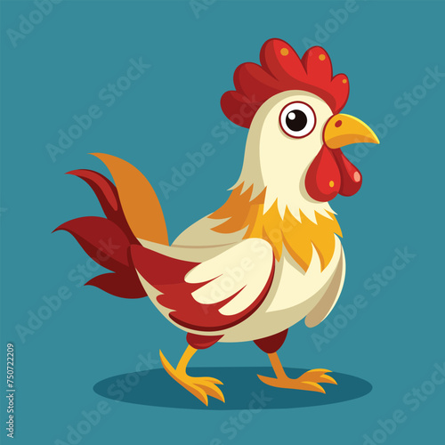 Chicken vector illustration © CreativeDesigns