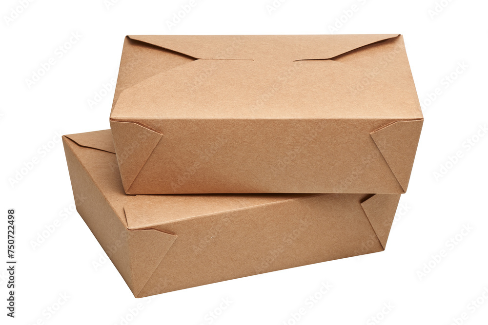 Two delivery blank carton box for ready to eat food