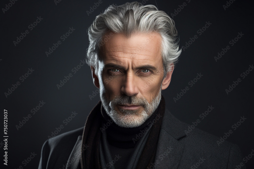 AI generated portrait of confident successful handsome businessman AI generated portrait of confident successful handsome businessman