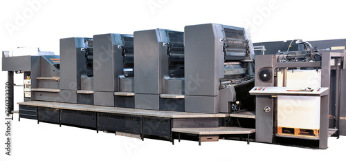 Obraz na płótnie CMYK Offset printer Isolated with clipping path w salonie