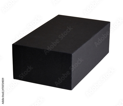 Obraz na płótnie Studio shot of a Small black box isolated on white with clipping path w salonie
