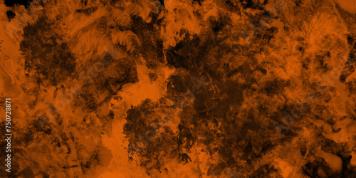 abstract old metal texture, copper decay texture background. orange design round scratched desk texture - fantastic abstract photo background. Dark rustic grunge textured orange painted concrete wall.