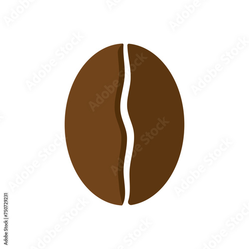 Coffee bean icon vector