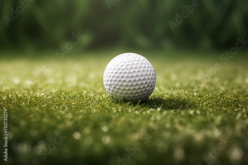 a golf ball on grass